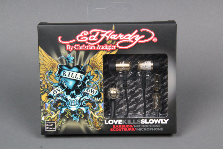 Ed Hardy Ear Buds Gold