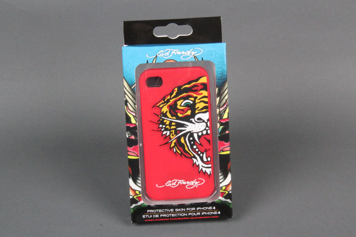 Ed Hardy Tiger Red Gel Case