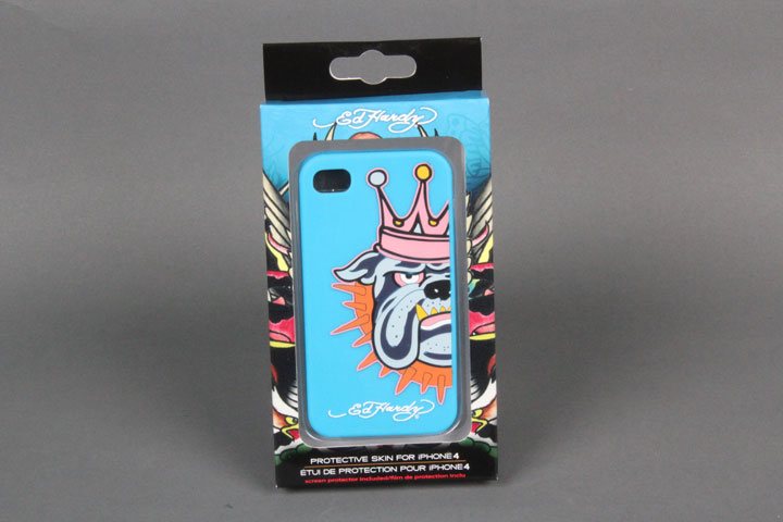 Ed Hardy BullDogKing Blue Gel Case