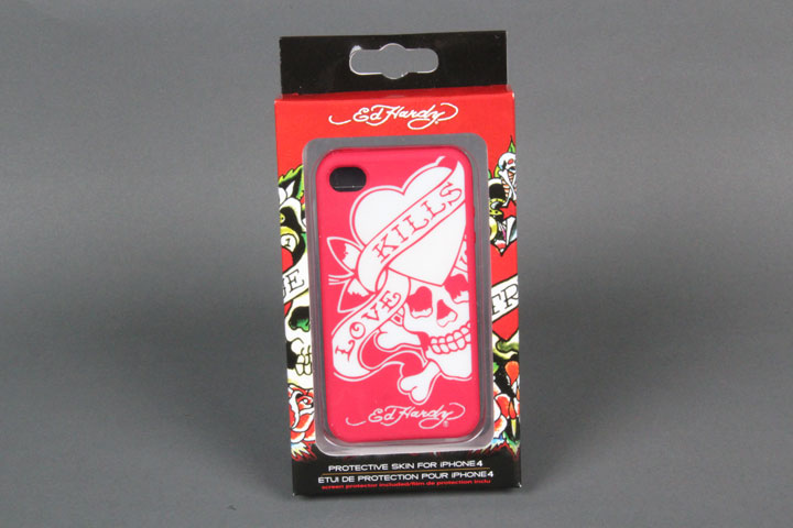 Ed Hardy LKS Red/White Gel Case