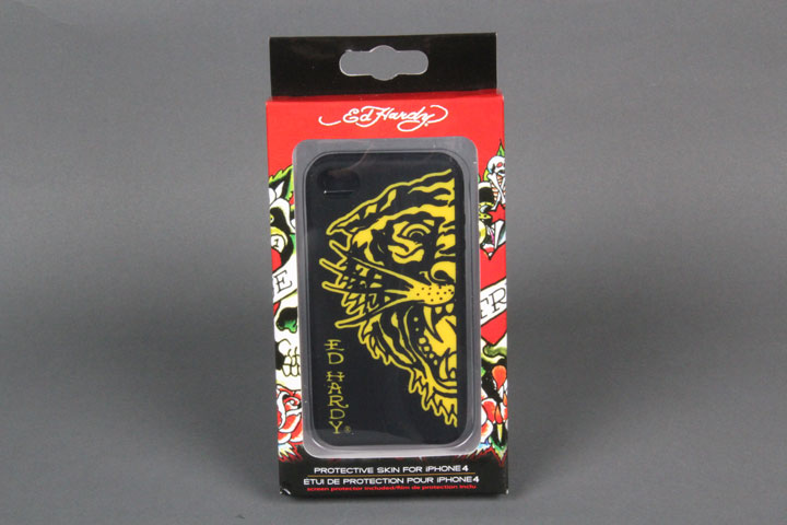 Ed Hardy Tiger Black/Yellow Gel Case