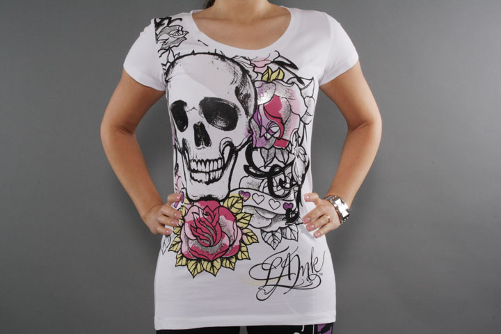 LA Ink Roses Ink White