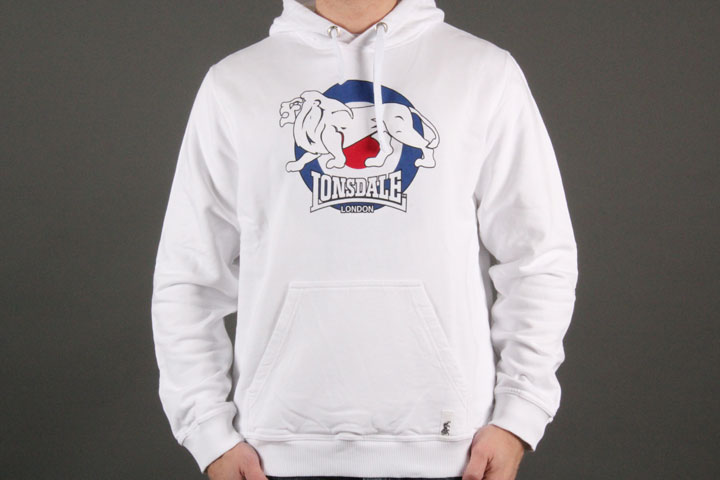 Lonsdale Target Hooded White